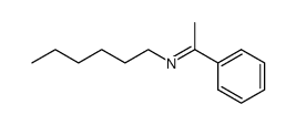 N-(1-phenylethylidene)hexylamine Structure