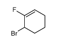 Cyclohexene, 6-bromo-1-fluoro- Structure