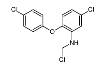 4-Chlorophenyl(4-chloro-2-chloromethylaminophenyl) ether结构式