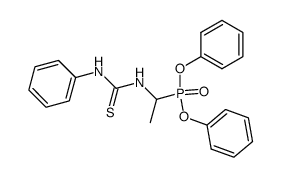 [1-(3-phenyl-thioureido)-ethyl]-phosphonic acid diphenyl ester Structure