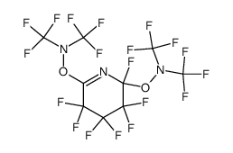 perfluoro-[2,6-bis(dimethylamino-oxy)-1-azacyclohexene]结构式