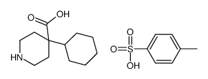 4-cyclohexylpiperidine-4-carboxylic acid,4-methylbenzenesulfonic acid结构式