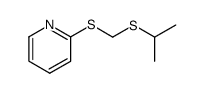 Pyridine,2-[[[(1-methylethyl)thio]methyl]thio]-(9CI) Structure