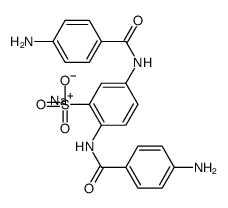 sodium 2,5-bis(p-aminobenzamido)benzenesulphonate Structure