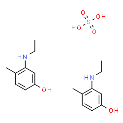 bis[ethyl(4-hydroxy-o-tolyl)ammonium] sulphate structure