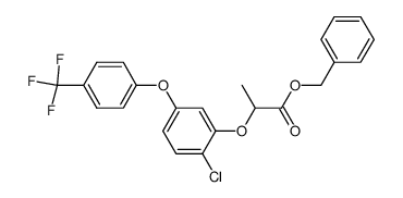 2-[2-Chloro-5-(4-trifluoromethyl-phenoxy)-phenoxy]-propionic acid benzyl ester结构式