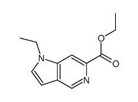 1H-Pyrrolo[3,2-c]pyridine-6-carboxylicacid,1-ethyl-,ethylester(9CI)结构式