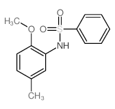 Benzenesulfonamide,N-(2-methoxy-5-methylphenyl)-结构式