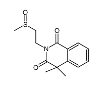 4,4-dimethyl-2-(2-methylsulfinylethyl)isoquinoline-1,3-dione Structure