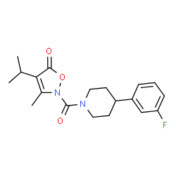 Piperidine,4-(3-fluorophenyl)-1-[[3-methyl-4-(1-methylethyl)-5-oxo-2(5H)-isoxazolyl]carbonyl]- (9CI)结构式