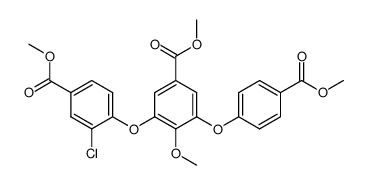 Methyl 3-<2-chloro-4-(methoxycarbonyl)phenoxy>-5-<4-(methoxycarbonyl)phenoxy>-4-methoxybenzoate Structure