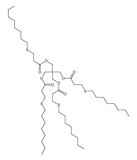 [3-(3-octylsulfanylpropanoyloxy)-2,2-bis(3-octylsulfanylpropanoyloxymethyl)propyl] 3-octylsulfanylpropanoate Structure