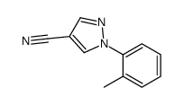1-o-tolyl-1H-pyrazole-4-carbonitrile结构式