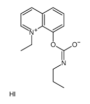 Quinolinium, 1-ethyl-8-hydroxy-, iodide, propylcarbamate Structure