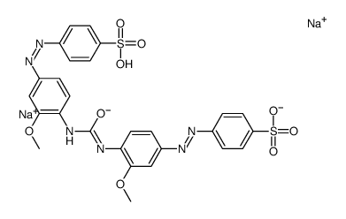 4,4'-[Carbonylbis[imino(3-methoxy-4,1-phenylene)azo]]bis(benzenesulfonic acid sodium) salt picture