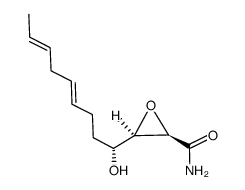 (2R,3R)-3-[(1R,4E,7E)-1-hydroxy-4,7-nonadienyl]-2-oxiranecarboxamide Structure