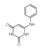 2,4(1H,3H)-Pyrimidinedione,6-(phenylamino)-结构式
