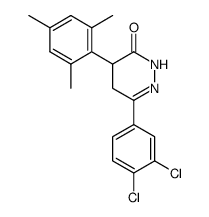 6-(3,4-dichloro-phenyl)-4-(2,4,6-trimethyl-phenyl)-4,5-dihydro-2H-pyridazin-3-one结构式