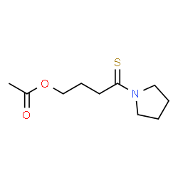 Pyrrolidine,1-[4-(acetyloxy)-1-thioxobutyl]- (9CI)结构式