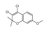 3,4-dichloro-7-methoxy-2,2-dimethylchromene结构式