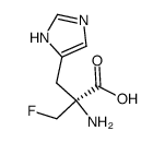 (2S)-2-amino-2-(fluoromethyl)-3-(3H-imidazol-4-yl)propanoic acid结构式