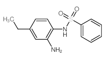 N-(2-amino-4-ethyl-phenyl)benzenesulfonamide结构式