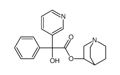 1-azabicyclo[2.2.2]octan-3-yl 2-hydroxy-2-phenyl-2-pyridin-3-ylacetate结构式