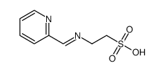 N-(2-pyridylmethylidene)taurine结构式