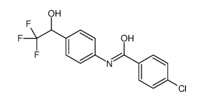 4-chloro-N-[4-(2,2,2-trifluoro-1-hydroxyethyl)phenyl]benzamide Structure