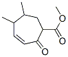 5,6-Dimethyl-2-oxo-3-cycloheptene-1-carboxylic acid methyl ester structure