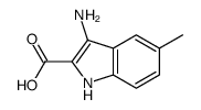 1H-Indole-2-carboxylicacid,3-amino-5-methyl-(9CI)结构式