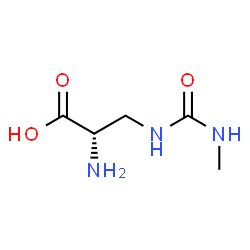 Alanine, 3-[[(methylamino)carbonyl]amino]- (9CI)结构式