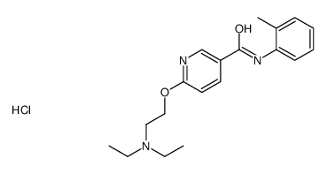 6-(2-Diethylaminoethoxy)-N-(o-tolyl)nicotinamide hydrochloride结构式
