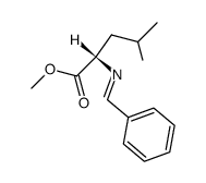 N-benzylidene-leucine methyl ester Structure
