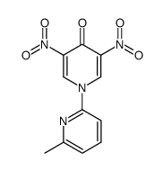 3,5-dinitro-1-(6-methyl-2-pyridyl)-4-pyridone结构式