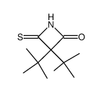 3,3-Di-tert-butyl-4-thioxo-2-azetidinon结构式