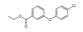 ethyl 3-(4-chlorophenoxy)benzoate结构式