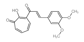 2,4,6-Cycloheptatrien-1-one,3-[3-(3,4-dimethoxyphenyl)-1-oxo-2-propen-1-yl]-2-hydroxy- picture