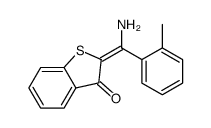 2-[amino-(2-methylphenyl)methylidene]-1-benzothiophen-3-one结构式