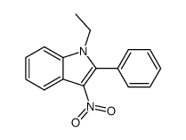 1-ethyl-3-nitro-2-phenyl-1H-indole Structure