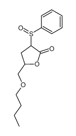5-butoxymethyl-3-phenylsulfinyloxolan-2-one结构式