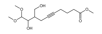 methyl 9-hydroxy-8-(hydroxymethyl)-10,10-dimethoxydec-5-ynoate Structure