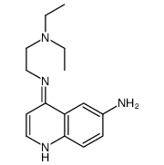 6-Amino-4-((2-(diethylamino)ethyl)amino)quinoline diphosphate结构式