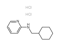 环己基甲基-吡啶-2-胺双盐酸盐结构式