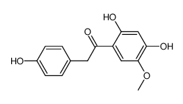 1-(2,4-dihydroxy-5-methoxyphenyl)-2-(4'-hydroxyphenyl)ethanone Structure