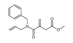 3-(allyl-benzyl-carbamoyl)-but-3-enoic acid methyl ester结构式