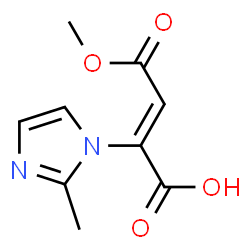 Fumaric acid, (2-methylimidazol-1-yl)-, 4-methyl ester (8CI)结构式