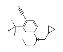 4-[cyclopropylmethyl(propyl)amino]-2-(trifluoromethyl)benzonitrile Structure