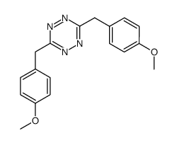 3,6-bis(4-methoxybenzyl)-s-tetrazine Structure