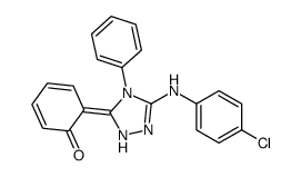 Phenol, 2-(5-((4-chlorophenyl)amino)-4-phenyl-4H-1,2,4-triazol-3-yl)-结构式